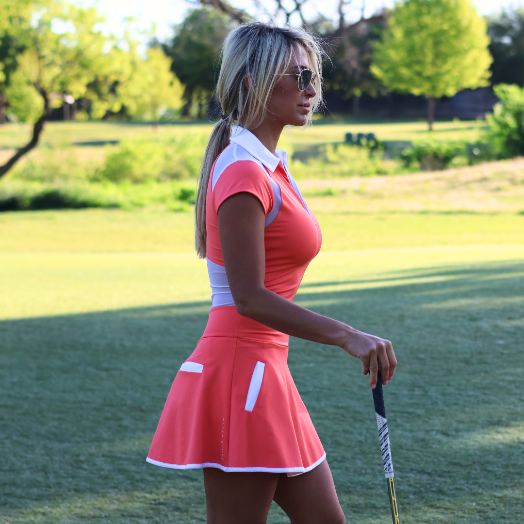 Athena Dress - Coral
