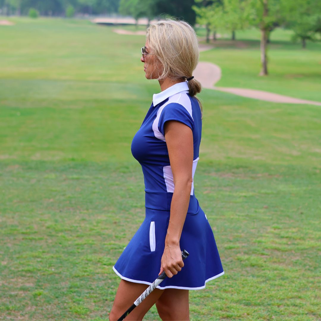 Athena Dress - Navy
